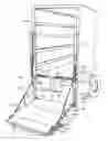 Fig. 01 - Lift gate load elevator with columnar power assemblies