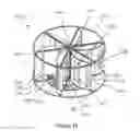 Fig. 11 - Wind turbine utilizing wind directing slats