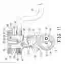 Fig. 11 - Air compressor having enlarged compartment for receiving pressurized air