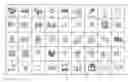 Fig. 01 - Sequenced multi-meaning tactile symbols useable to produce synthetic plural word messages including words, phrases and sentences