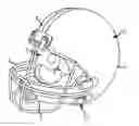 Fig. 01 - Impact sensing device and helmet incorporating the same