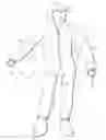 Fig. 01 - Disposable safety garment with improved doffing and neck closure