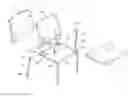 Fig. 01 - Stackable chair with telescopic leg mechanism