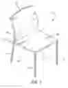 Fig. 02 - Stackable chair with telescopic leg mechanism