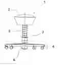 Fig. 01 - Moveable item of seating furniture comprising a device for controlling the return force