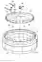 Fig. 01 - Intermediate connection member, stator and motor