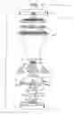 Fig. 02 - Top-fill hummingbird feeder with vertically operative base sealing mechanism