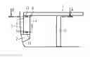 Fig. 01 - Device for connecting a table to the side wall of a vehicle