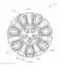 Fig. 10 - Vehicle wheel with decorative attachments
