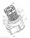 Fig. 02 - Brushless DC motor structure having a fan radiator for dissipating heat from the motor and the controller