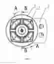Fig. 04 - Brushless DC motor structure having a fan radiator for dissipating heat from the motor and the controller