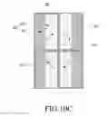 Fig. 18 - Liquid crystal display panel with unit pixels having slits in pixel electrode and photo alignment layers