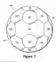 Fig. 10 - Panel configuration for a game ball