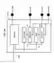 Fig. 24 - Semiconductor device comprising stacked LSI having circuit blocks connected by power supply and signal line through vias