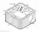 Fig. 01 - Method of attaching a cabinet assembly to a hot tub