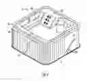 Fig. 05 - Method of attaching a cabinet assembly to a hot tub