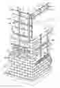 Fig. 01 - Modular system for cladding exterior walls of a structure and insulating the structure walls
