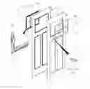 Fig. 01 - WINDOW FRAME FOR DOOR USING HOLDER PIN