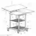 Fig. 01 - Adjustable bi-level surgical accessory table