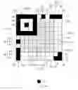 Fig. 01 - Two-dimensional code having rectangular region provided with specific patterns to specify cell positions and distinction from background