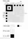 Fig. 43 - Two-dimensional code having rectangular region provided with specific patterns to specify cell positions and distinction from background