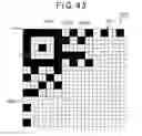 Fig. 44 - Two-dimensional code having rectangular region provided with specific patterns to specify cell positions and distinction from background