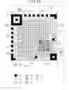 Fig. 46 - Two-dimensional code having rectangular region provided with specific patterns to specify cell positions and distinction from background