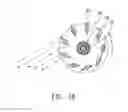 Fig. 16 - High efficiency waterwheel apparatus having track-type blades and a track-type blade set thereof