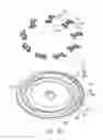 Fig. 22 - High efficiency waterwheel apparatus having track-type blades and a track-type blade set thereof