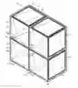 Fig. 01 - Storage and organization system with stackable shells
