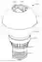Fig. 01 - Solid state light with optical guide and integrated thermal guide