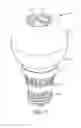 Fig. 06 - Solid state light with optical guide and integrated thermal guide