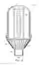 Fig. 12 - Solid state light with optical guide and integrated thermal guide