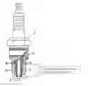 Fig. 01 - Anti-fouling spark plug and method of making