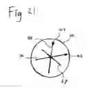 Fig. 21 - Three dimensional orientation and direction indicator and apparatus for providing information on a direction