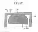 Fig. 13 - Liquid crystal display module having a semi-spherical shape protrusion formed in a light guide disposed within a semi-spherical shape hole formed within a support main