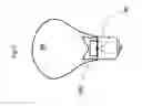 Fig. 10 - Omnidirectional LED lamp and complex, unitary lens