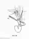 Fig. 69 - Method for fastening a hinged surgical fastener on tissue
