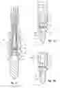 Fig. 03 - Bone anchors with thread pattern optimized for attachment to hard and soft bone tissue