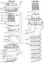 Fig. 26 - LOW PROFILE SPINAL PROSTHESIS INCORPORATING A CANNULATED BONE ANCHOR HAVING A DEFLECTABLE POST AND A COMPOUND SPINAL ROD