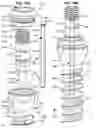 Fig. 46 - LOW PROFILE SPINAL PROSTHESIS INCORPORATING A CANNULATED BONE ANCHOR HAVING A DEFLECTABLE POST AND A COMPOUND SPINAL ROD