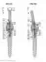 Fig. 24 - LOW PROFILE SPINAL PROSTHESIS INCORPORATING A CANNULATED BONE ANCHOR HAVING A DEFLECTABLE POST AND A COMPOUND SPINAL ROD