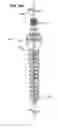 Fig. 48 - LOW PROFILE SPINAL PROSTHESIS INCORPORATING A CANNULATED BONE ANCHOR HAVING A DEFLECTABLE POST AND A COMPOUND SPINAL ROD