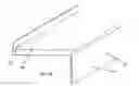 Fig. 16 - Door and window sill pan flashing with extension coupler