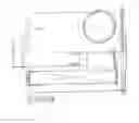 Fig. 01 - Captive toolees fastener for securing an engine intake air filter and clamp assembly for air filter housing