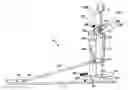 Fig. 01 - Beater bracket and variable drive lever system with variable pivot point spring rotor for bass drum foot pedals