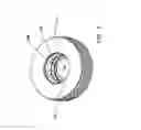 Fig. 09 - RUN-FLAT SUPPORT SYSTEM FOR A PNEUMATIC TIRED WHEEL AND METHOD FOR INSTALLING SAME