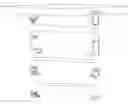 Fig. 01 - Shelving end brackets with interchangeable pieces for supporting hang rods of different sizes
