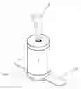 Fig. 01 - DISPENSING CONTAINER FOR WIPES WITH KNEE SUPPORTS