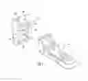 Fig. 02 - Brackets and associated components for drawer and tray slides in cabinetry